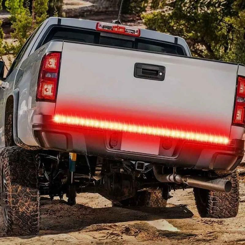 60" Truck Tailgate Light Bar  432 LED Single Row Light Strip with Red Running Brake Lights Turn Signal WhitE Reverse Light Lightbar
