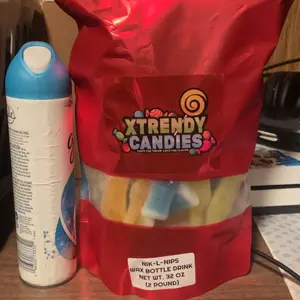 Nik-L-Nips Vintage Wax Bottle Candy Drinks Filled with Flavored Syrups (Cherry, Orange Lemon, Blue Raspberry, and Green Apple Flavors) tiktok viral candy Pieces Of Gummies Variety Gummy Mix