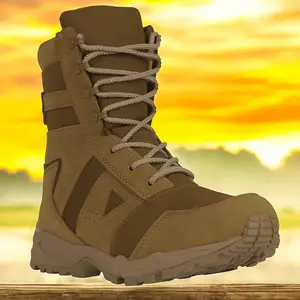 ROTHCO AR 670-1 Coyote Brown Forced Entry Tactical Boots, 8 Inch Padded Nylon Rubber Closed Leather, Comfortable Footwear for Work