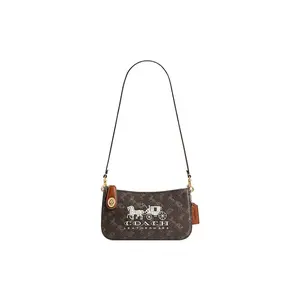 COACH Penn 21 Carriage Print Leather Handbag for Women