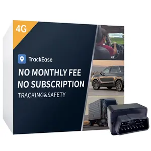 GPS Tracker for Vehicles, No Monthly Fee, No Subscription with Real-Time Tracking, 4G SIM and Data Included, Trip History, GeoFence, Speeding Alerts, OBD, for Fleets & Families