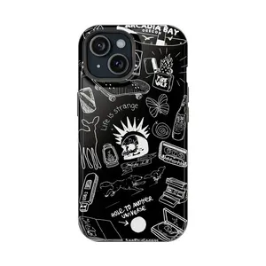 Life Is Strange Line Art Tough Phone Cases | Gaming Phone | Arcadia bay | This action will have consequences | Butterfly Rewind Suitable for iPhone 17-11 Pro Max/Plus and  Samsung Galaxy S23-25