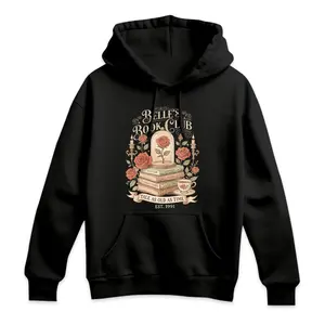 Retro Belle's Book Club Hoodie, Tale As Old As Time Belles Book Cafe Hoodie, Princess Belle Hoodie, Book Lover Gift, Reader Tee