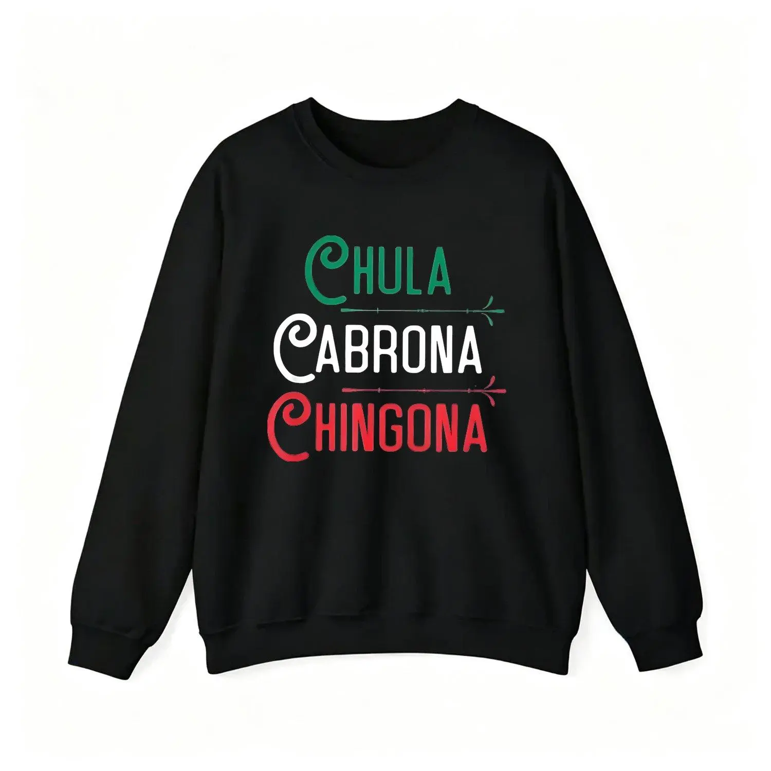 Mexican Chola Aztec Latino Cultural Graphic Crew Neck Sweatshirt Streetwear Baddie Aesthetic Urban Vintage Style Unisex Pullover
