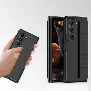 Elastic Wristband Shockproof Phone Case for Samsung Galaxy Z Fold7 Fold6 Fold5 Fold4 Fold3, Anti-Drop Protective Cover