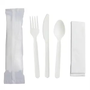 7" Heavy-duty Compostable Cutlery Kits,   200 Sets