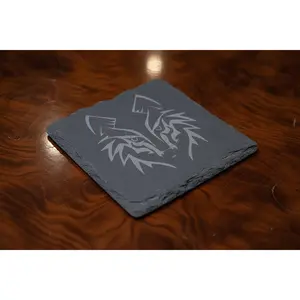 Custom Slate Coasters (Set of 4) | Personalized Laser Engraved Gifts