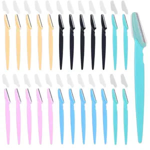 15-Piece Disposable Beauty Tool Set for Men & Women - Men's Razors, Women's Eyebrow Razors, Non-Slip Grip, Travel-Friendly Value Pack