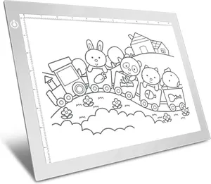 A4 Dimmable LED Artcraft Light Box Tracer Slim Light Pad Portable Tablet, USB Power  Copy Drawing Board Tracing Table for Artists Designing, Animation, Sketching, Stenciling X-ray Viewing
