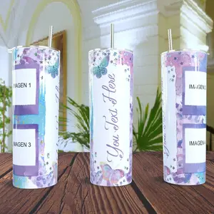 TUMBLER VASO TERMICO PERSONALIZADO Bottled Drinkware Mug with Personalized Design Portable Washable Reusable Drinkware Cup