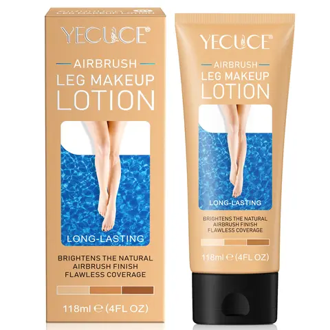 Yecuce Waterproof Leg & Body Cosmetic Cream Foundation (120g) - Moisturizing, Blendable, Long-Lasting, Soft on Skin, Comfy Wear, Full Coverage, No Transfer, Gentle for All Skin Types, Body Care Lotion for Varicose Veins, Scars, Less Touchups
