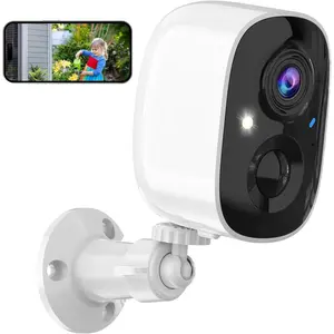 2K UHD Smart Wireless Security Camera Indoor/Outdoor,Battery Powered WiFi Camera with Color Night Vision, Motion Detection, 2-Way Audio, Weatherproof, Cloud/SD Storage for Home Security (2.4GHz Only)