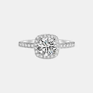 【K4】0.5CT Classical Synthetic Moissanite Ring– Elegant Classic Choice for Engagement, Wedding, Anniversary, Valentine's Day, or Christmas Gift