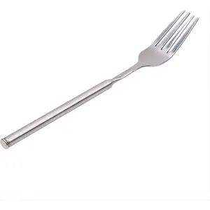 Extendable Fork Long Telescopic Fork with Extendable Handle Stainless Steel Dinner Forks, Extending for BBQ Tableware Supplies, Extends 25.4 inch (1 PCS)