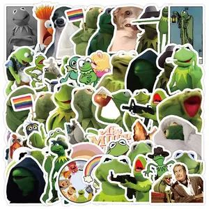 Frog Series Sticker, 50pcs/set Waterproof Self Adhesive Decor Sticker, DIY Sticker for Gift Greeting Card Water Bottle Laptop Phone