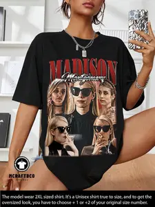 Limited Madison Montgomery Shirt Vintage Emma Roberts Tshirt 90s Grapic Tee Unisex Madison Montgomery Tshirt Bootleg Sweatshirt