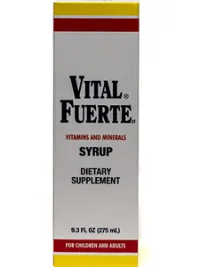 Vital Fuerte Syrup - 275 mL Daily Vitamins Liquid Formula, Essential Minerals Nutrition Supplement for Energy Support & Wellness Support