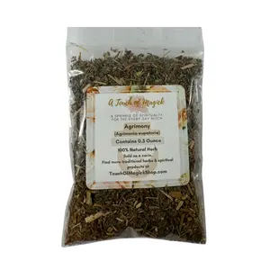 Agrimony | Dried | Agrimonia eupatoria | 0.5 Ounces | Protection, Reversal, and Spiritual Cleansing | Wiccan Herbs | Pagan | Spellwork