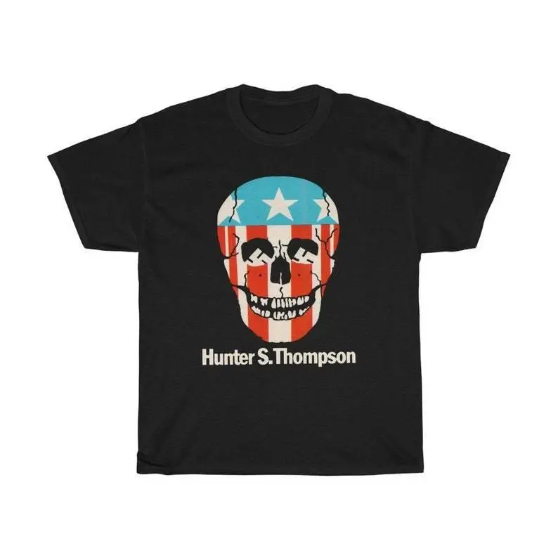 Hunter S. Thompson Dr. Gonzo Journey Movie Icon T-Shirt - Navy & Black, Sizes S to 5XL, Vintage Graphic Tee for Fans