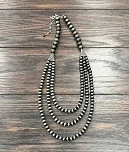 30" Coop Bead Necklace