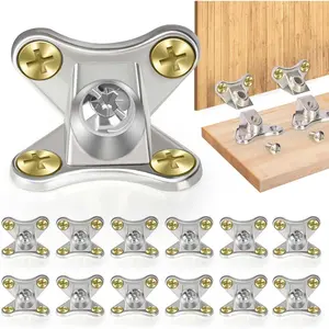 12 Pack L Bracket Detachable Corner Brace Removable Butterfly Corner Brace Heavy Duty Right Angle Corner Brace for  Furniture Cabinet Shelves Table Chair Bed