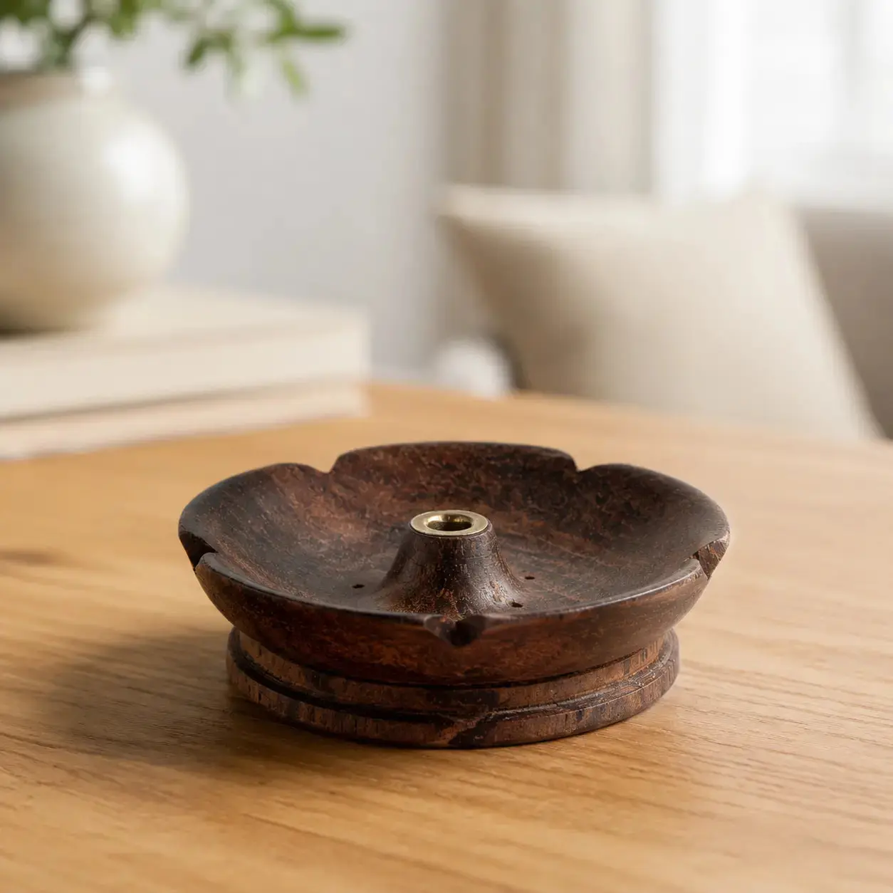Open Petal Incense Bowl