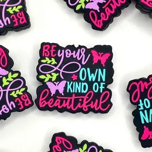 Be Your Own Kind of Beautiful Silicone Focal Beads silicone bead