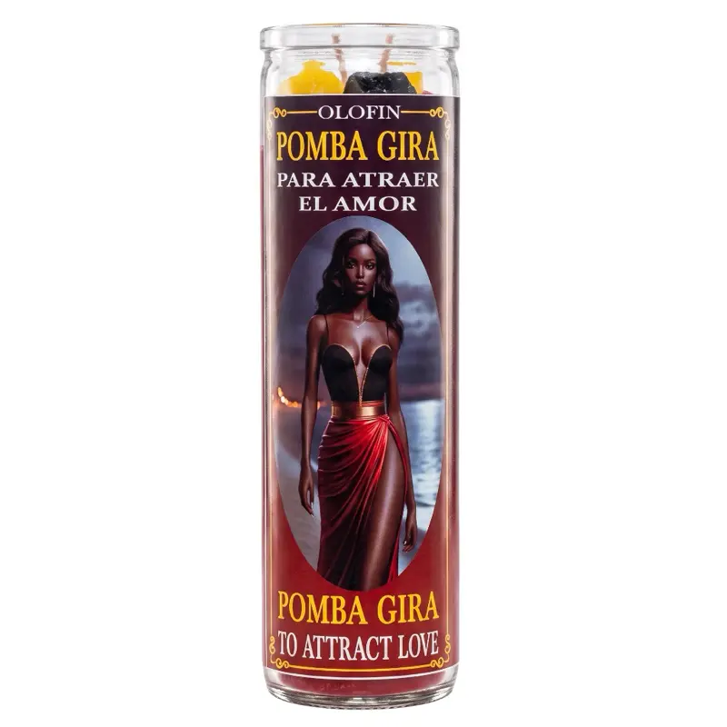 Pomba Gira Prepared Ritual Candle Perfumed