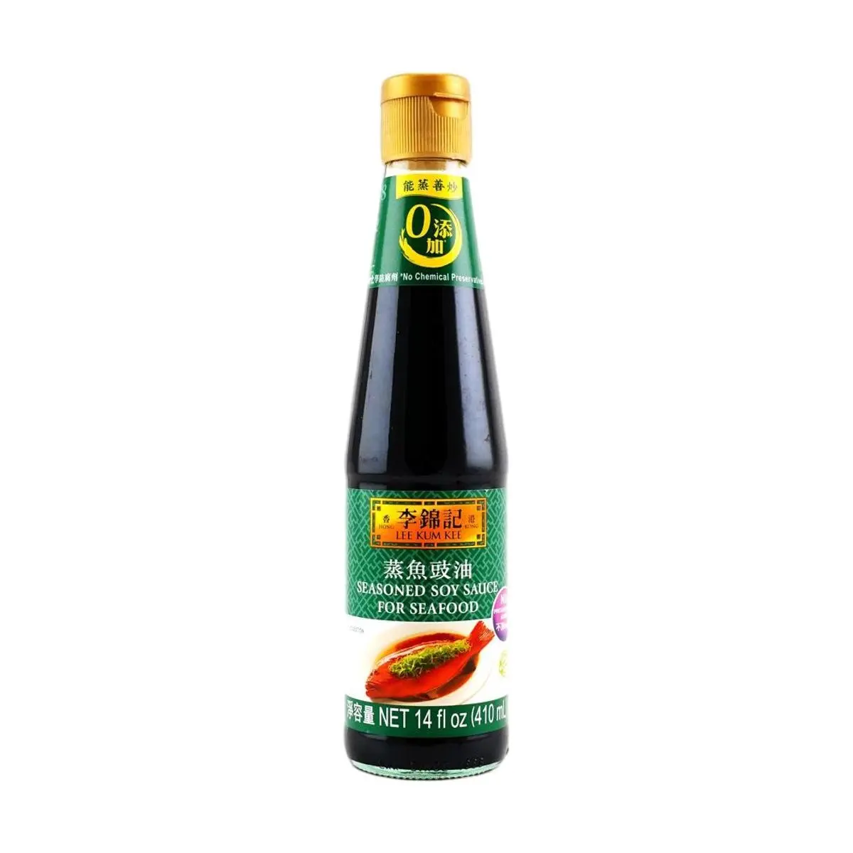 Lee Kum Kee Premium Light Soy Sauce for Steamed Fish, 410ml - Authentic Hong Kong Flavor, Umami Rich, Seafood Seasoning