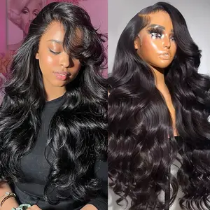 Unice 250% 13x4 HD Lace Frontal Body Wave Wig – Pull & Go Fit Ear-to-Ear Lace Frontal Human Hair Wig with Invisi Drawstring
