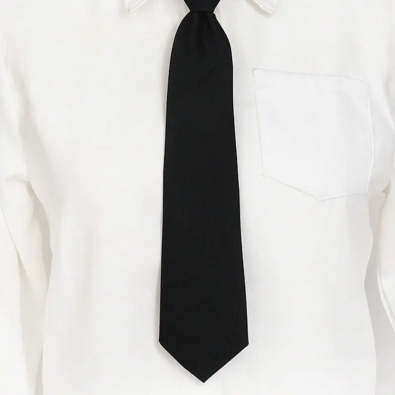 Women's Silk-Like Round Neck Casual Elegant Adjustable Tie, Fashionable Long Shirt Accessory, Hand Wash Polyester, Suitable for Casual & Formal Occasions