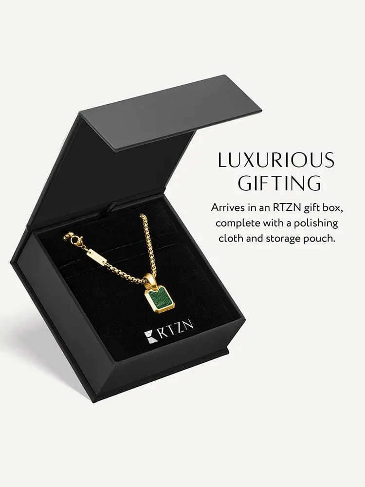 RTZN Square Jade Pendant Necklace - TikTok Shop
