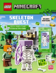 Skeleton Quest (Lego Minecraft): A Seek & Find Sticker Activity Book -- Random House - Paperback