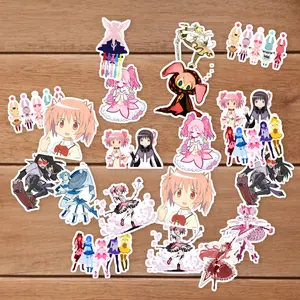 Stickers Pack 20 Pcs Puella Car Skateboard Magi Laptop Aesthetic Colorful Madoka Water Magica Vinyl Bottle Guitar Waterproof Bike Bumper Luggage