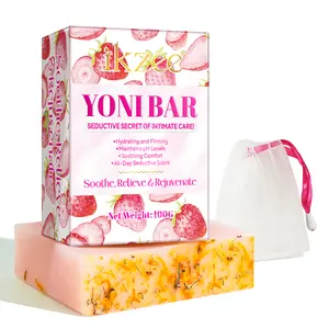 Ikzee Yoni Bar, Soap Bars, Strawberry Flavor, Balances PH Levels (100g)