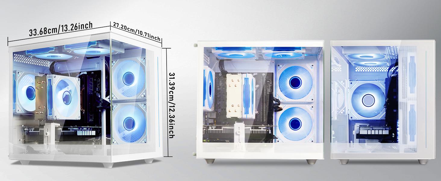 suevery Pre-Built Gaming PC | DDR4 16G RAM | Ryzen5 5500 6Cores 3.6G Up to 4.1G | M.2 512G SSD | RX 6500XT 4G | WiFi 6 White Desk top Computers 4K Pro suevery Pre-Built Gaming PC | DDR4 16G RAM | Ryzen5 5500 6Cores 3.6G Up to 4.1G | M.2 512G SSD | RX 6500XT 4G | WiFi 6 White Desk top Computers 4K Pro