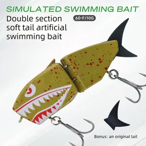 DeepJaw Outfitters 1/3Pcs Mini Glide Bait, Raptor Fishing Lure, MiniSwimbait, Glide Baits for Bass Amazing FishingGear Gifts for Family