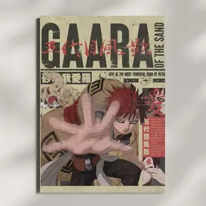 Gaara of the Sand Naruto Anime Poster - Manga Wall Art Print Gift Decor