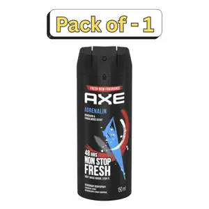 AXE Adrenalin 48H Fresh Body Spray for Men 150ml – Long Lasting Fresh Fragrance Deodorant Spray for Daily Use
