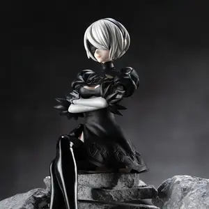 Neil Anime Game Character 2B Yorha Action Character Model 2B Statue Decoration Series Toy Gift 15cm