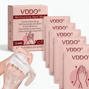 Silky Soft Hands Niacinamide Shea Butter Hand Mask Deep Hydration Rough Dry Skin Repair 6 Pairs Tired Hands Niacinamide Infused Hand Mask for Deep Moisture Anti Aging Benefits