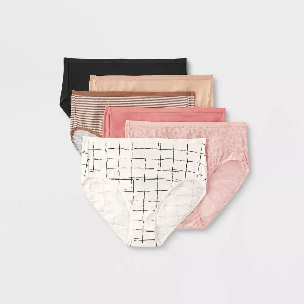Women s 6pk Briefs - Auden Size S Breathable Comfort