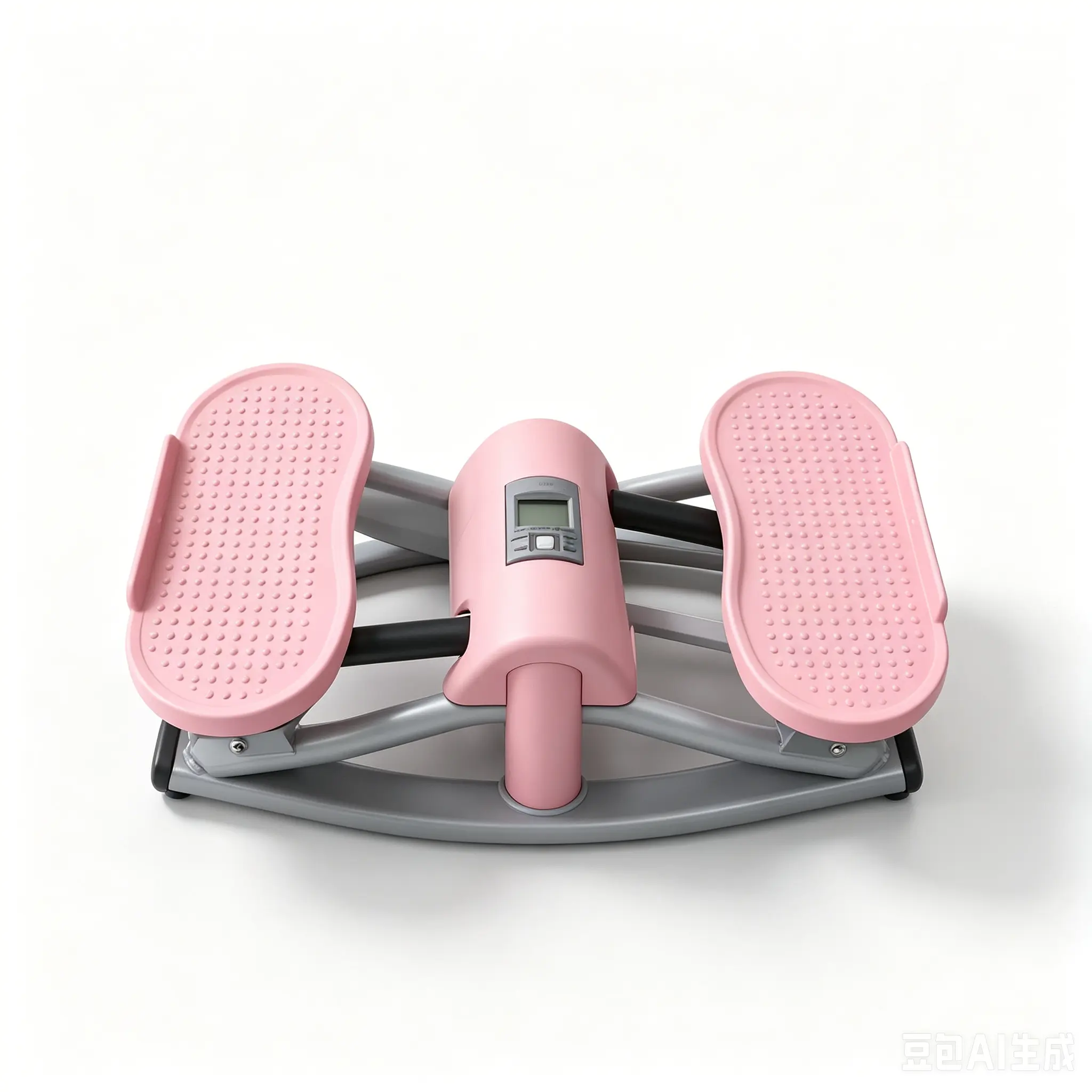Compact Rocking Fitness Stepper Machine - Gym Exercise Equipment for Home Workouts, with Shoulder Press Function for Leg & Core Training
