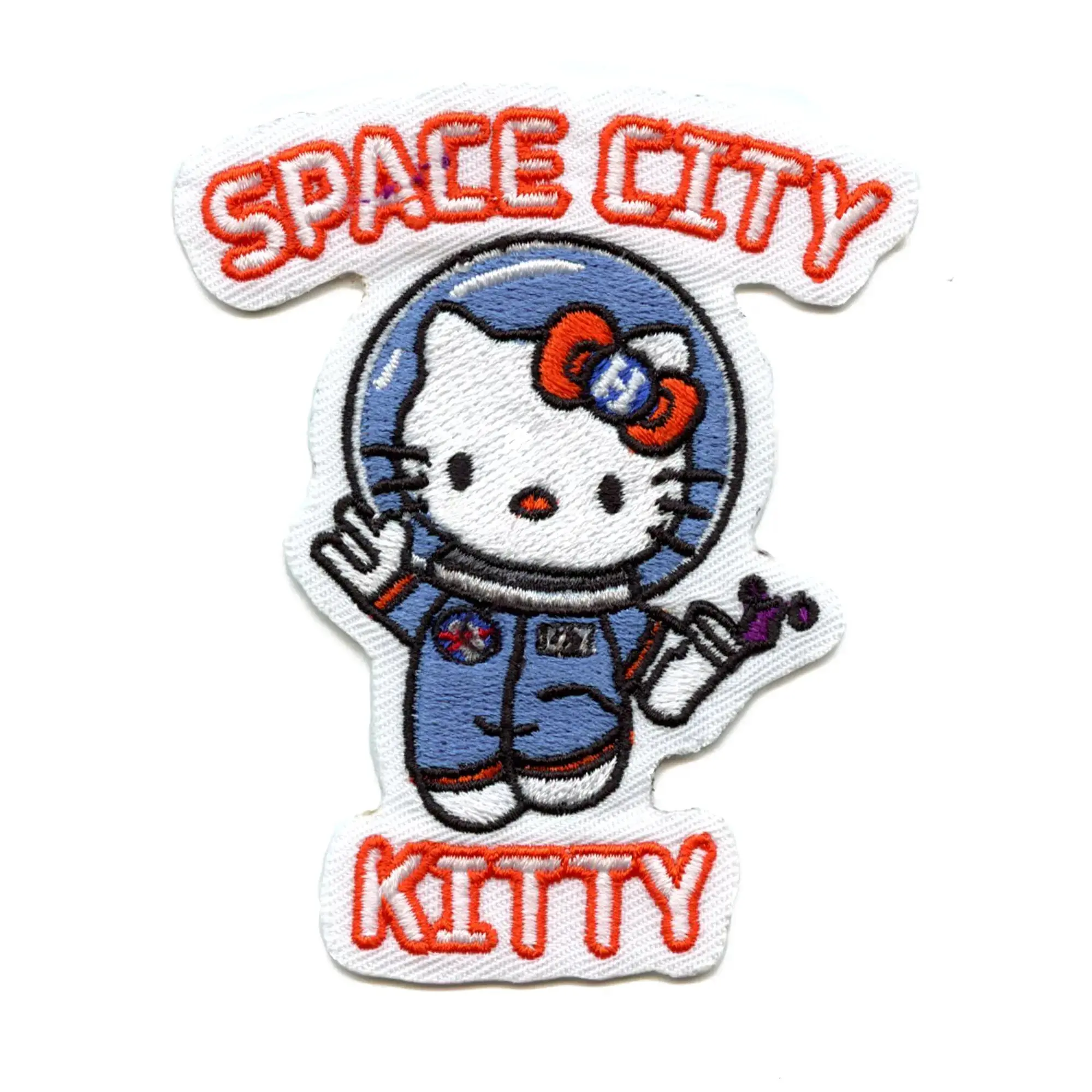 Space City Kitty Patch Houston Hello Kitty Embroidered Iron On