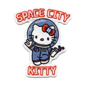 Space City Kitty Patch Houston Hello Kitty Embroidered Iron On