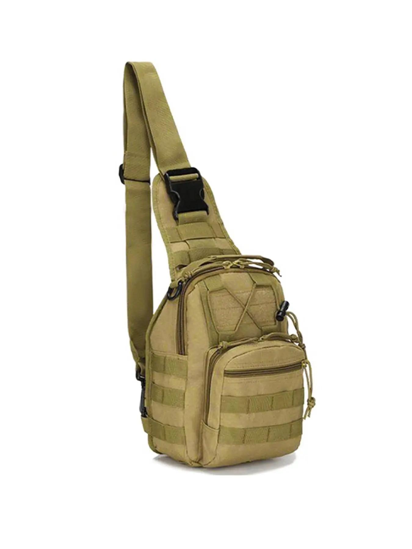 Summer Multifunction Tactical Sling Bag with Adjustable Strap, Oxford Trendy Body Zipper Chest Bag for Men & Women, Everyday Bag for Hiking Camping