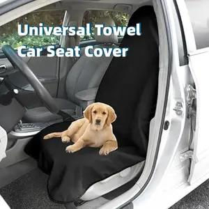 1pc Towel Car Seat Cover for Sweat Protection, Microfiber Absorbent Front Seat Protector, Reusable & Washable, Universal Fit for Sedans SUV Minivans.
