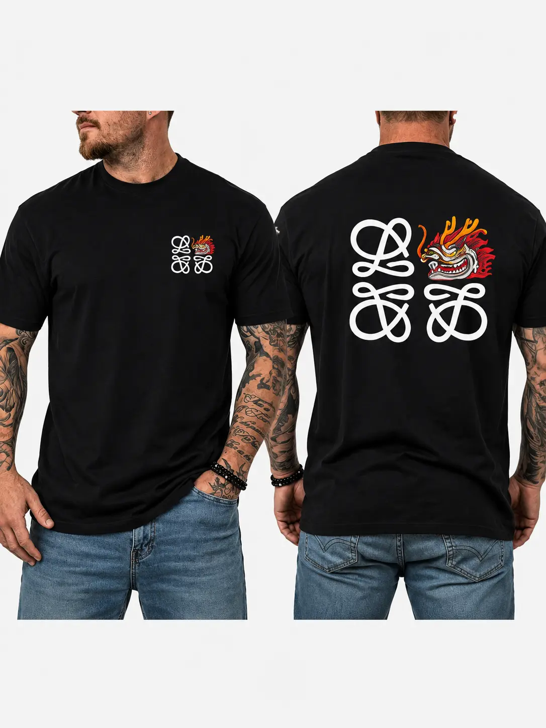 Original Dragon Logo Tee | Premium Cotton Streetwear Shirt | Minimal Graphic Design for Everyday Style