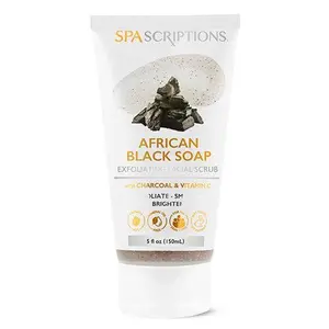 African Black Soap Exfoliating Facial Scrub Skincare Exfoliate Daily Moisturize Moisture Charcoal
