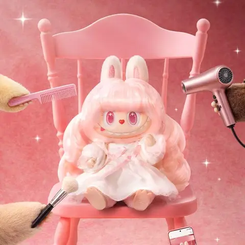 (Cat143) POP MART THE MONSTERS Hair Salon Series - Vinyl Plush Pendant Blind Box